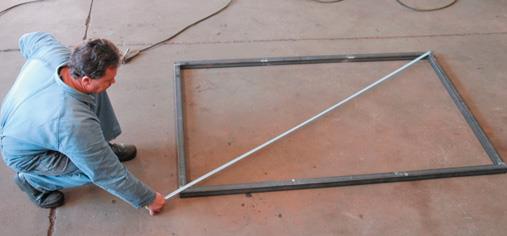 Check frame for square.