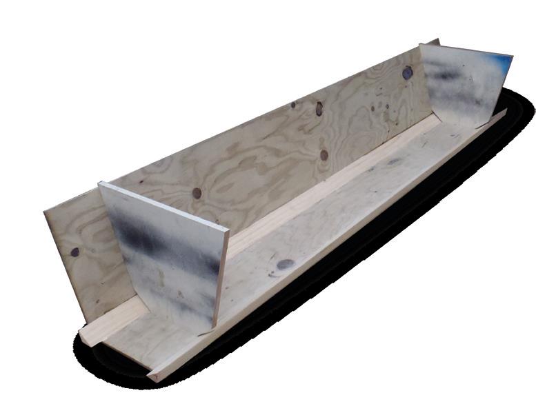 Basic box shape. Note shaped stringers in join between side and hull bottom.