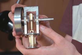 Steam engine under construction.
