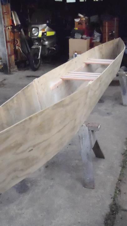 Bow section joined on.
