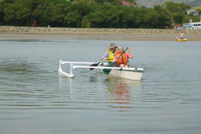 Stuart and Yvonne Reid on the water in summer…