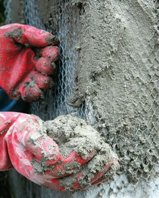 Spread render mix by hand.