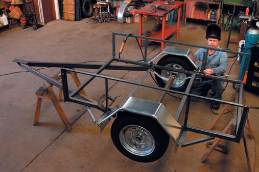 Sides in place