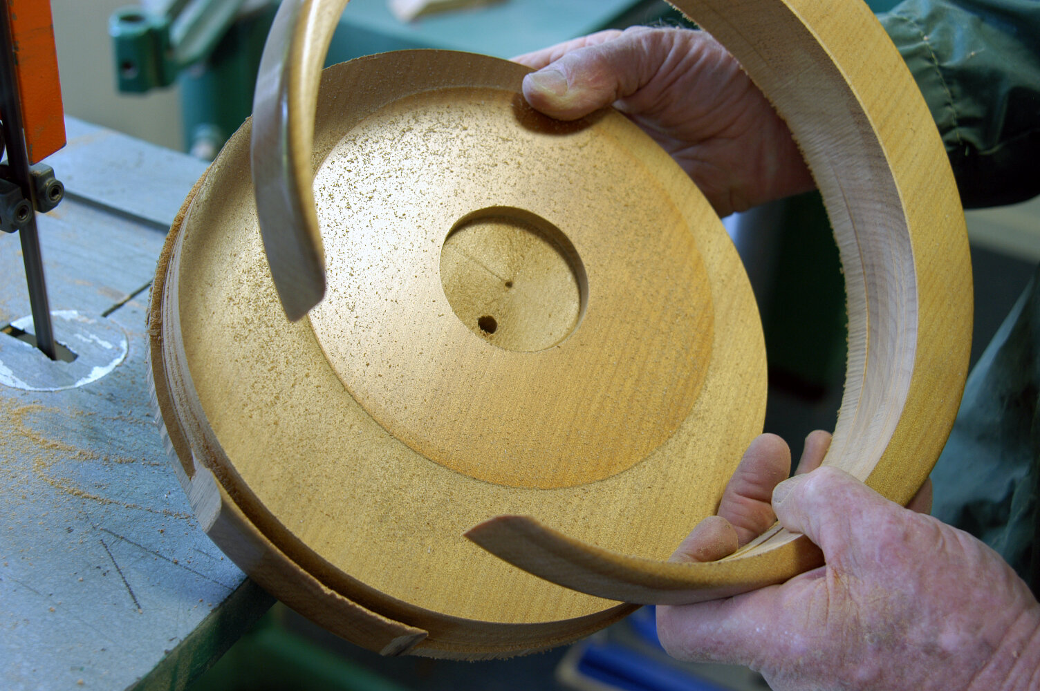 Finish on bandsaw