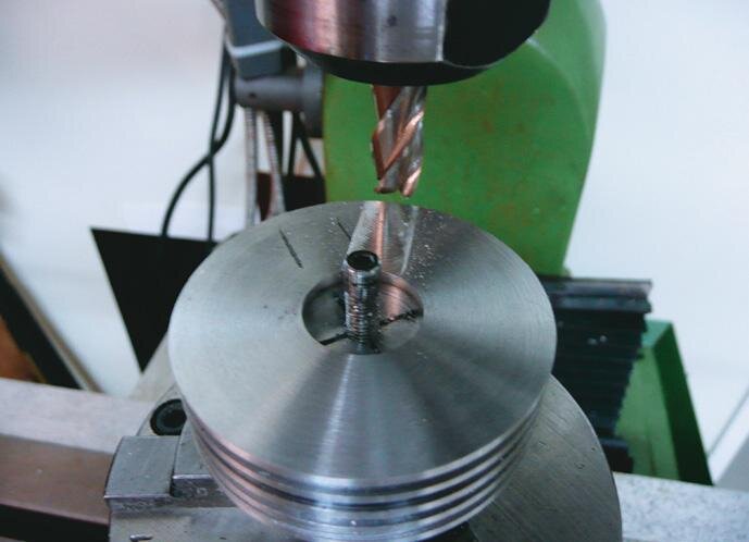 Milling slot in back of heat sink