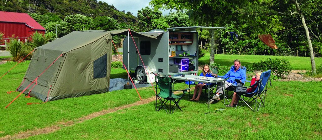 Trailer and camp set up in ten minutes