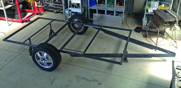 Steel chassis before galvanising