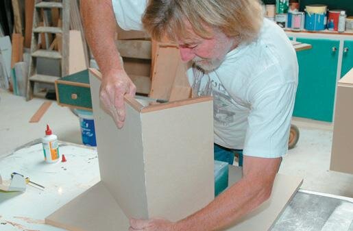 First corner is joined