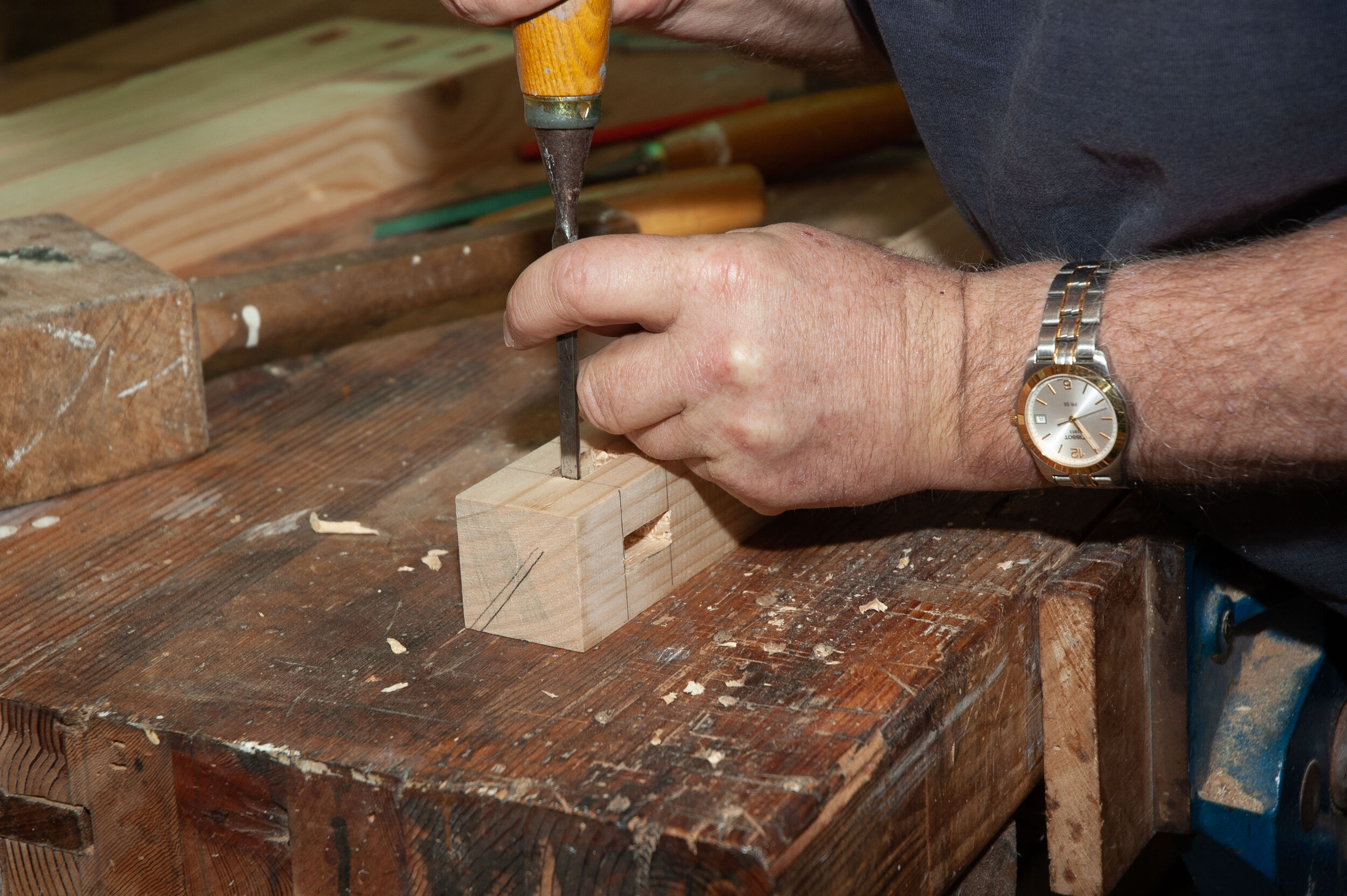 Cleaning up the mortises