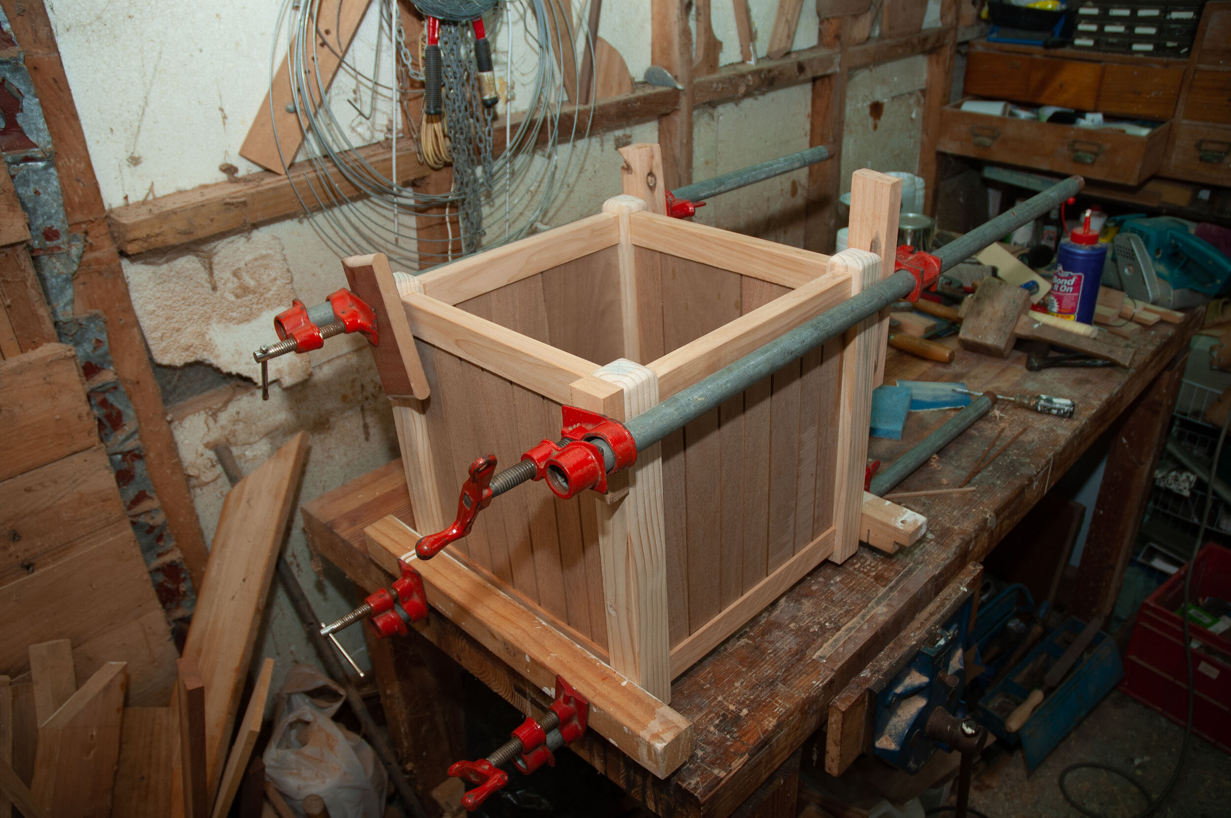 Clamping the box