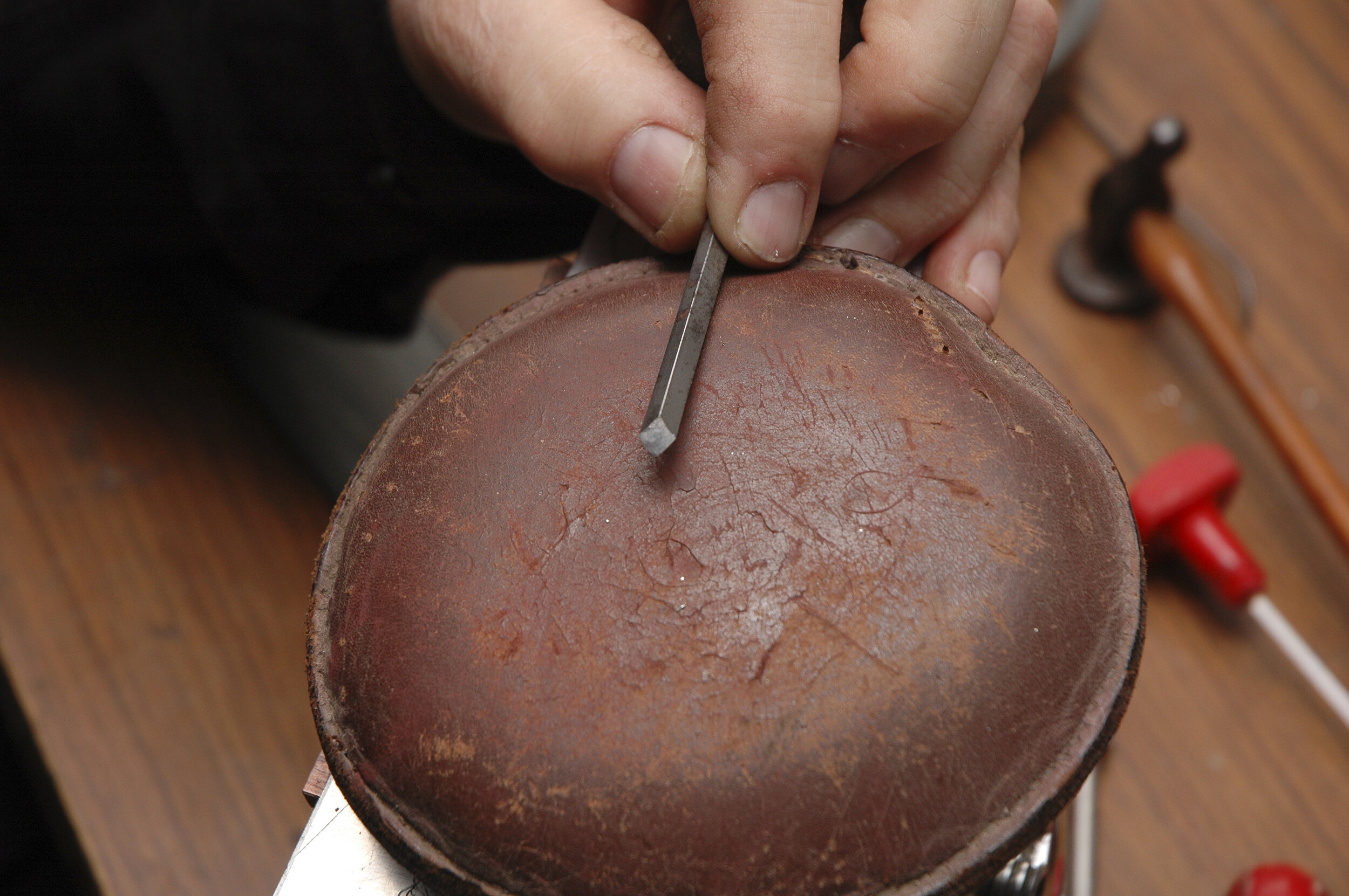 Profile of a graver- a very large graver shows the shape