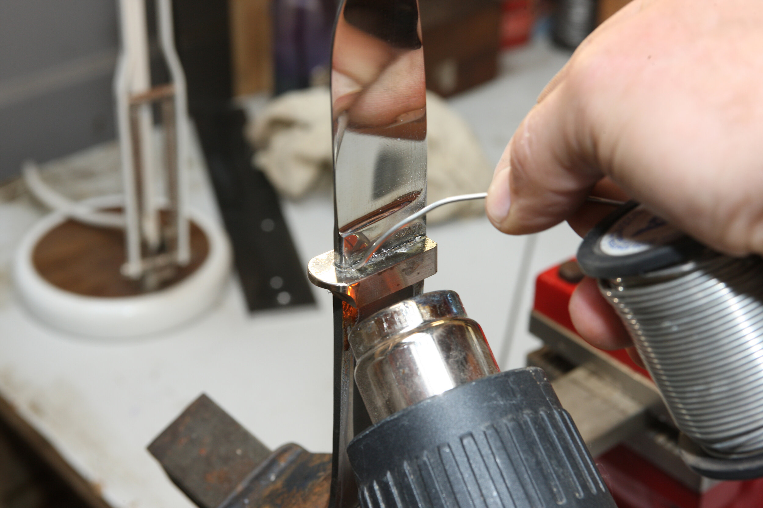 Use high silver- content solder