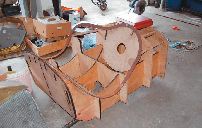 Plywood buck for cockpit