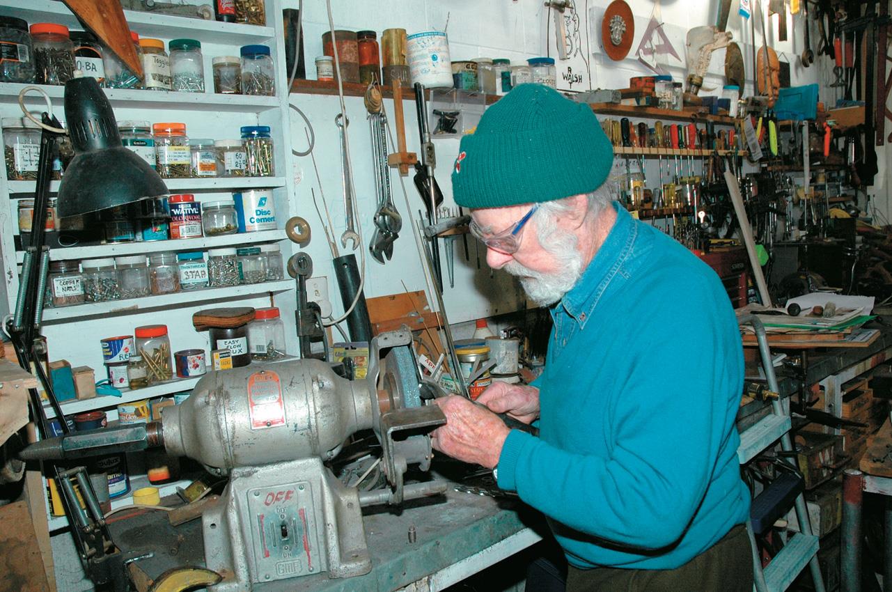 Len sharpening drills.