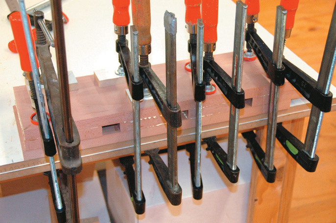 Dog run glue-up