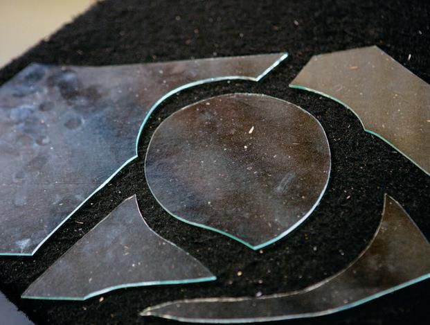 The circle cut and ready for finishing.