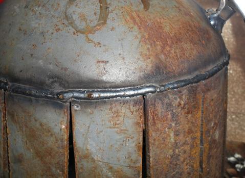 “Nicks” welded up.