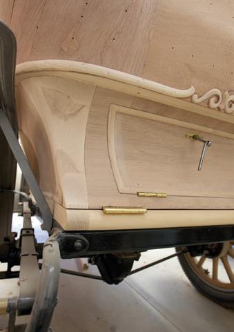 Old-style boot and Edwardian scrollwork