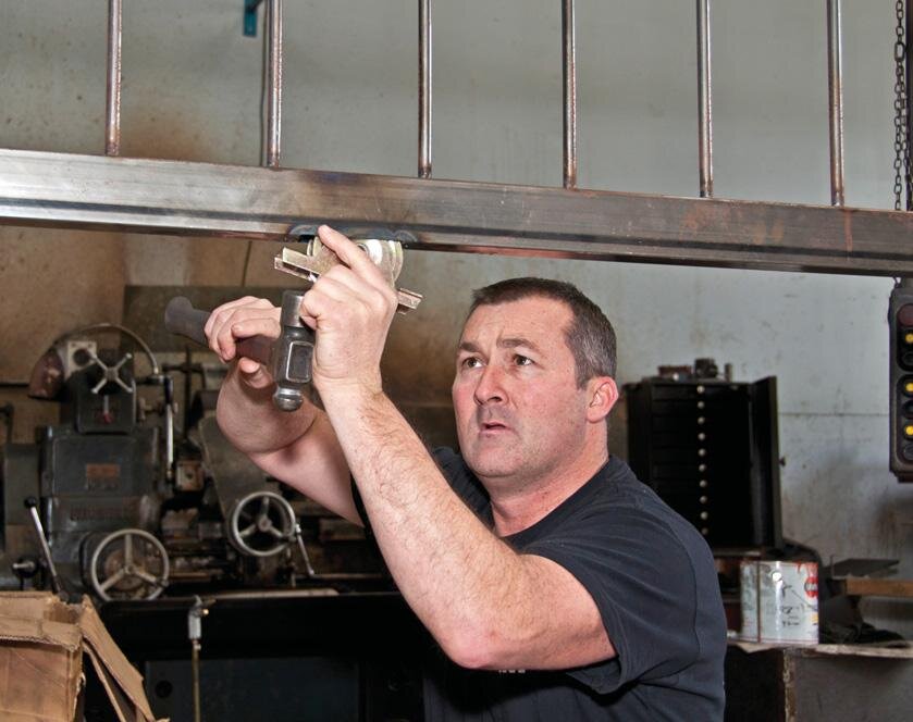 Karl test ﬁ tting the wheels