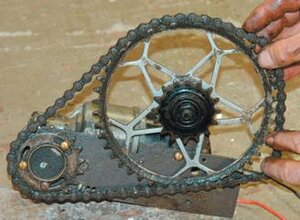 Bottom gear wheel