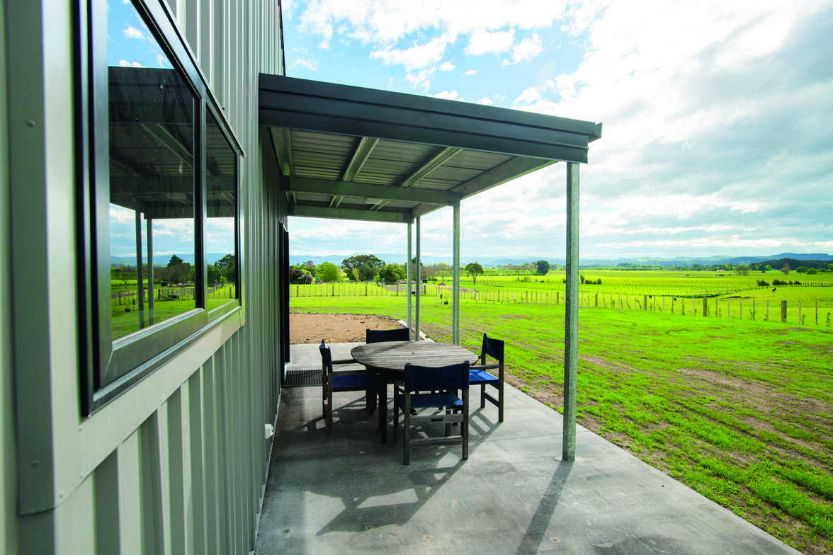 The verandah adds outdoor space