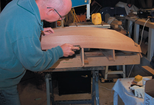 Trimming excess ply