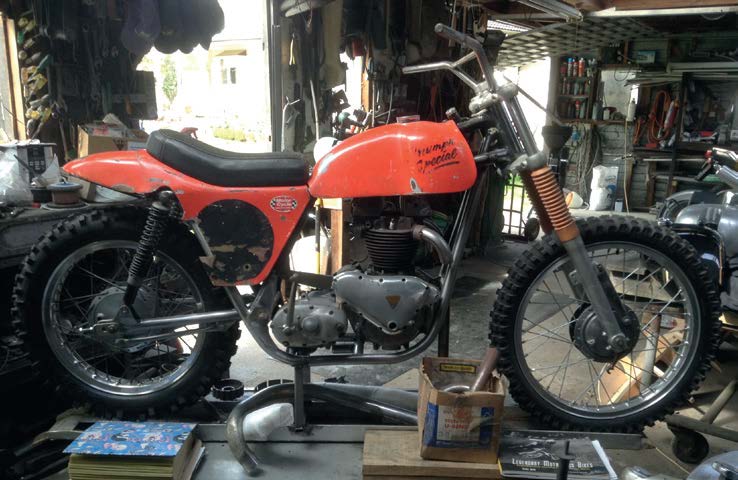 ...a rare 1965 Spartan Triumph Special scrambler.