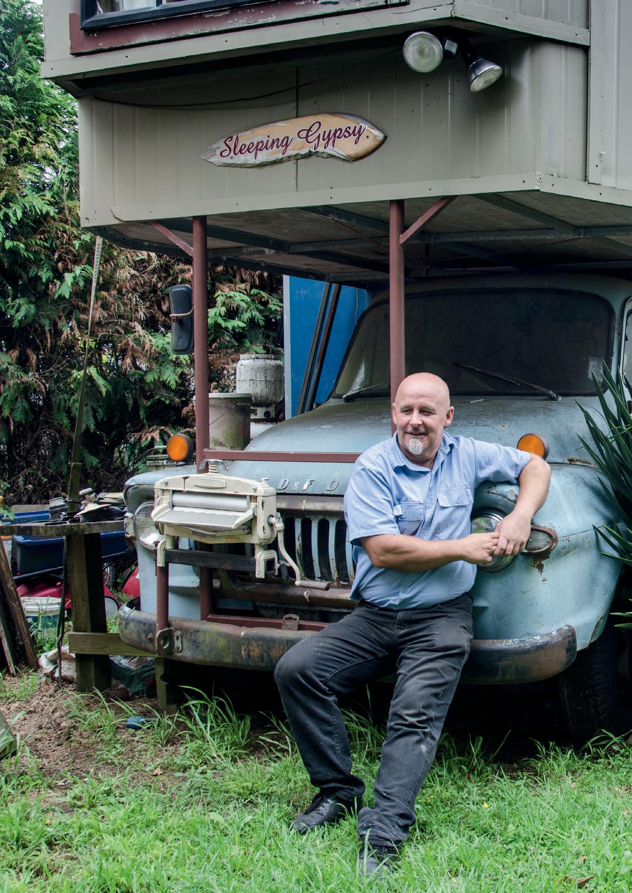 Stuart Guy with his house truck