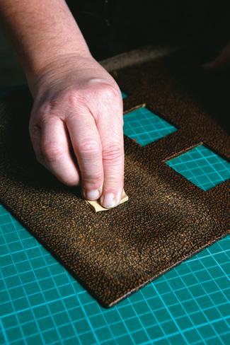 Sandpaper cover for “character”
