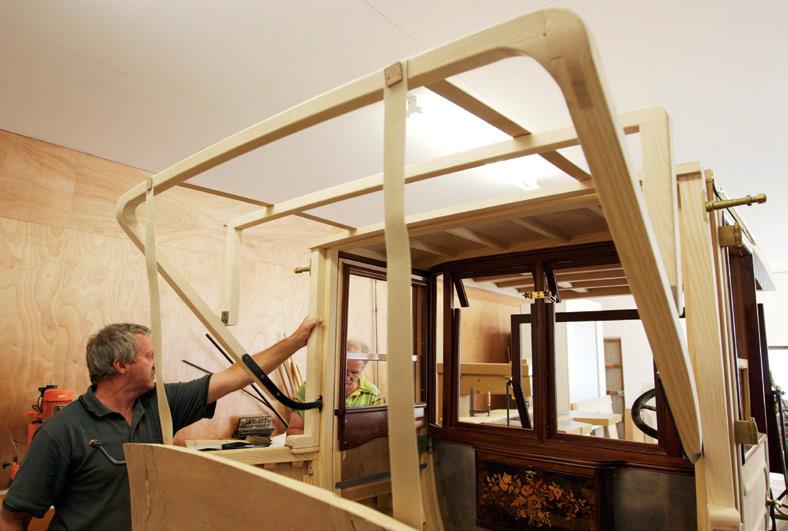 ...which will carry the fabric roof.