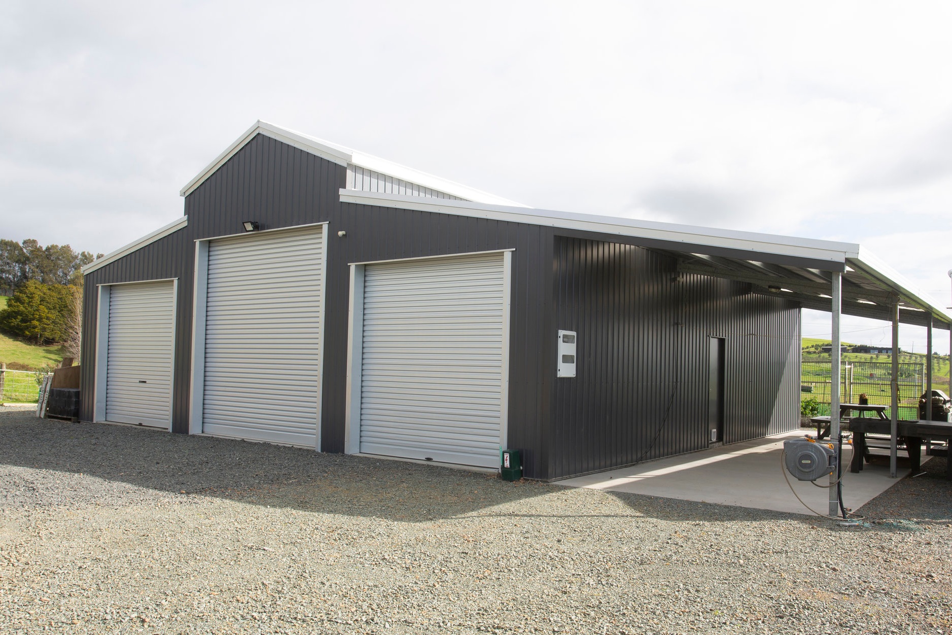 American-style barn garage at home in Northland