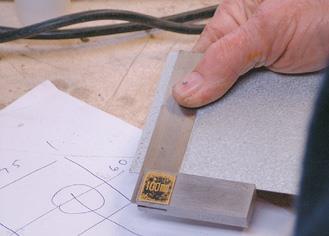 Square off the metal.