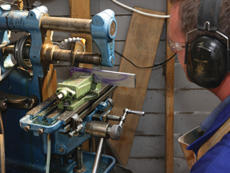 Cutting guard from flat bar on horizontal milling machine