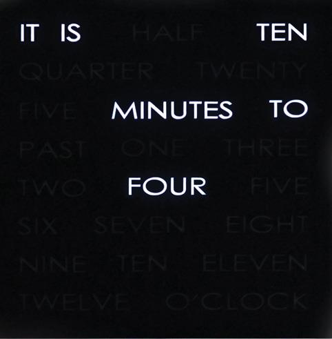 Word Clock tells the time...