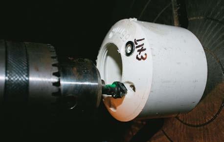 Countersink cap holes