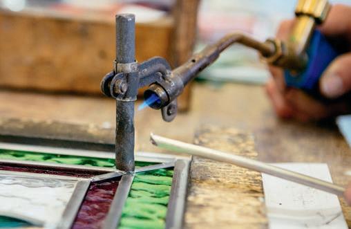 Soldering the joins.