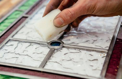 Putting on the flux.