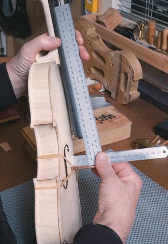 Checking the neck position.