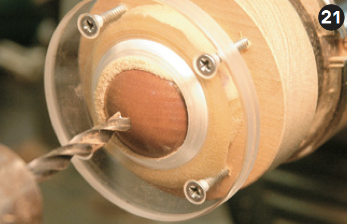 Drill clock body hole