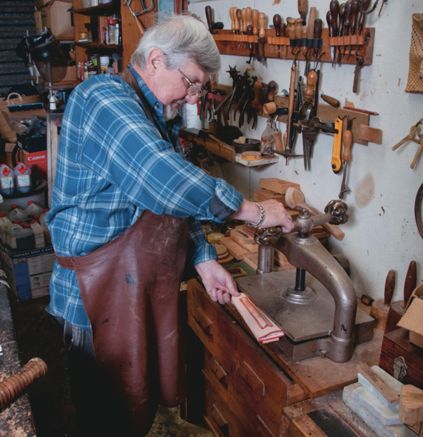 Pressing the seam.