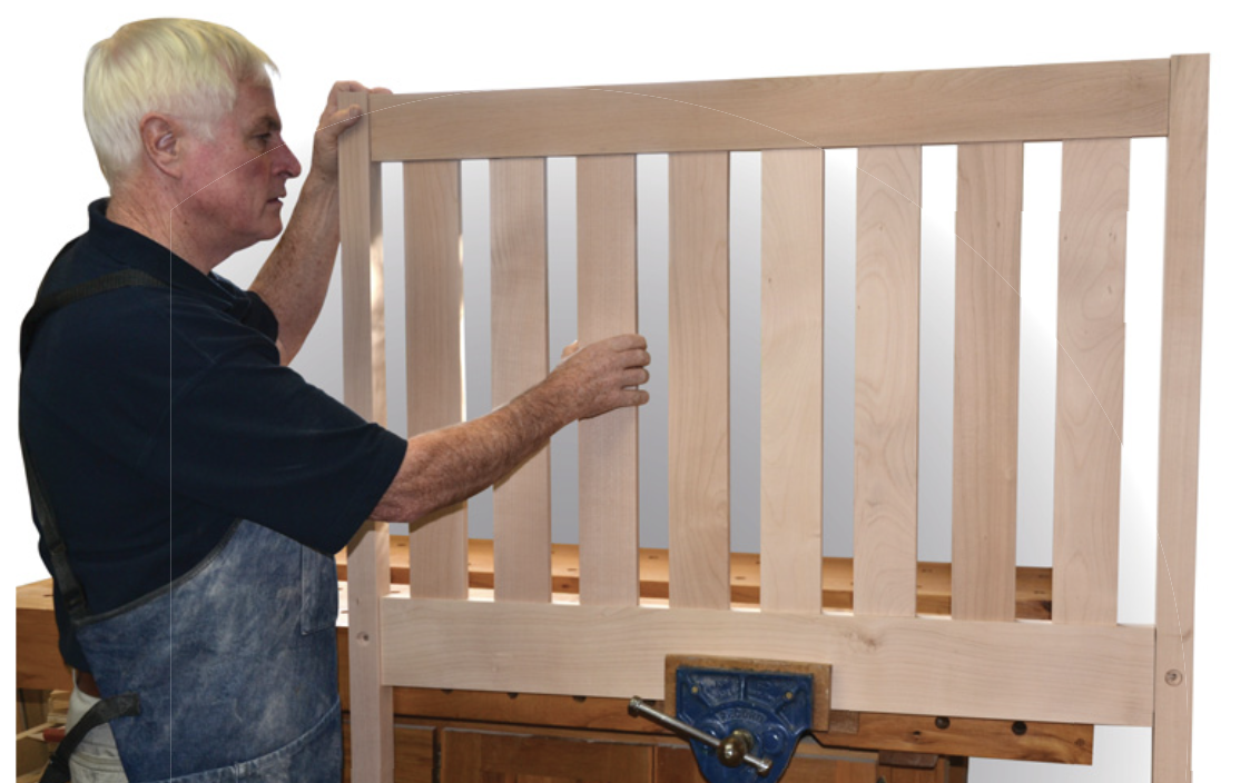 Dry-fitting the end before gluing.