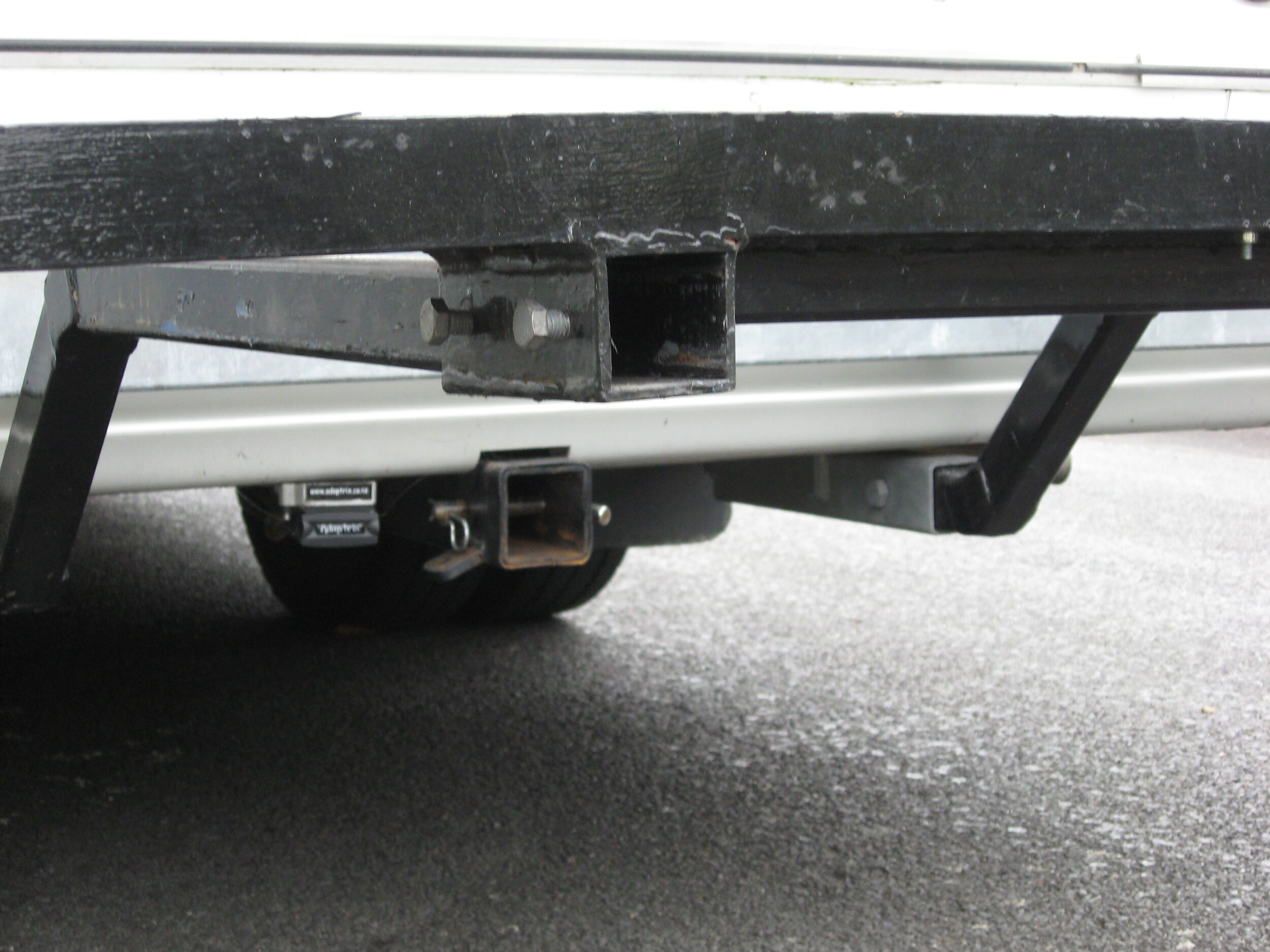Scoter carrier box sleeves slide on carrier arms