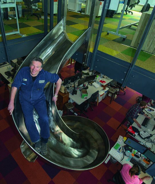 The one-storey slide at Trade Me