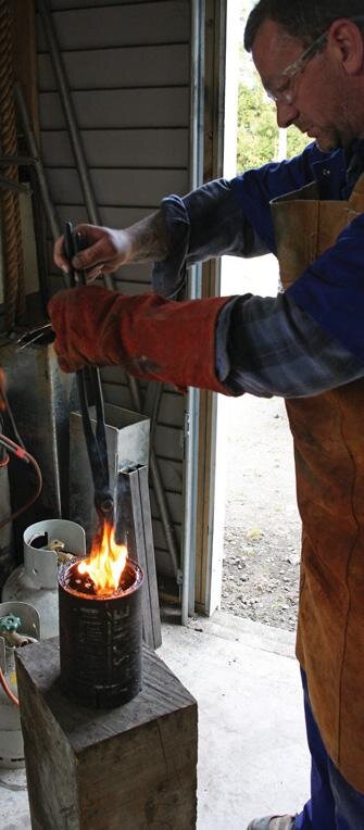 Blade quenched in canola oil