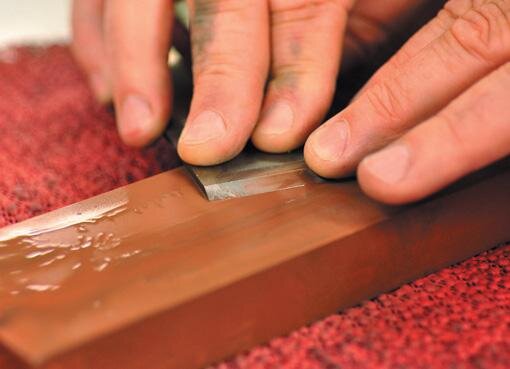 Onto coarse Japanese stone