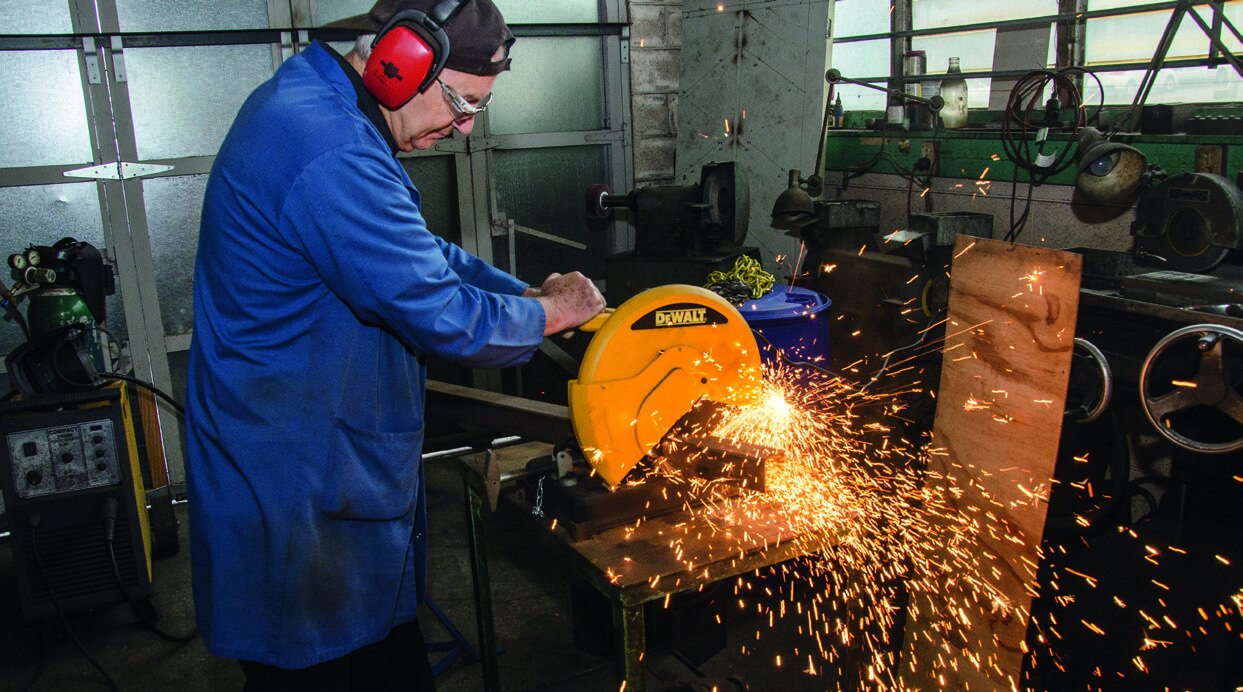 Cutting the chimney pieces