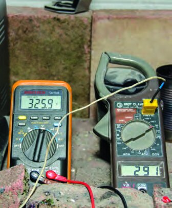 Temperature up to melt plastic from mould