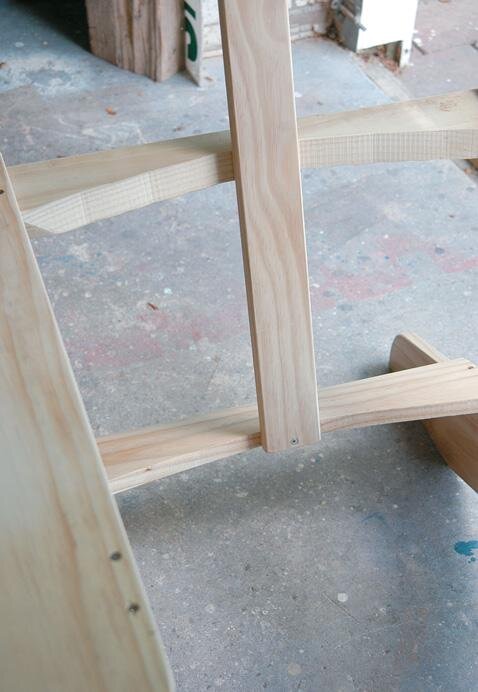 First back slat in position