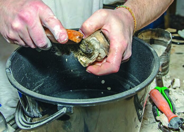 Cleaning up the casting