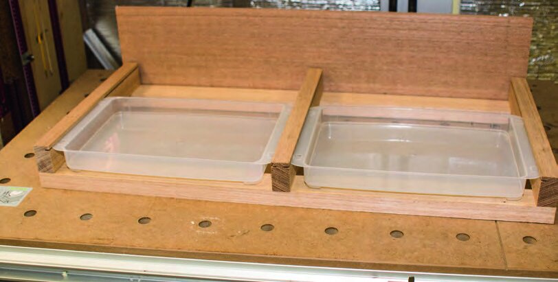 Test-fit tray supports